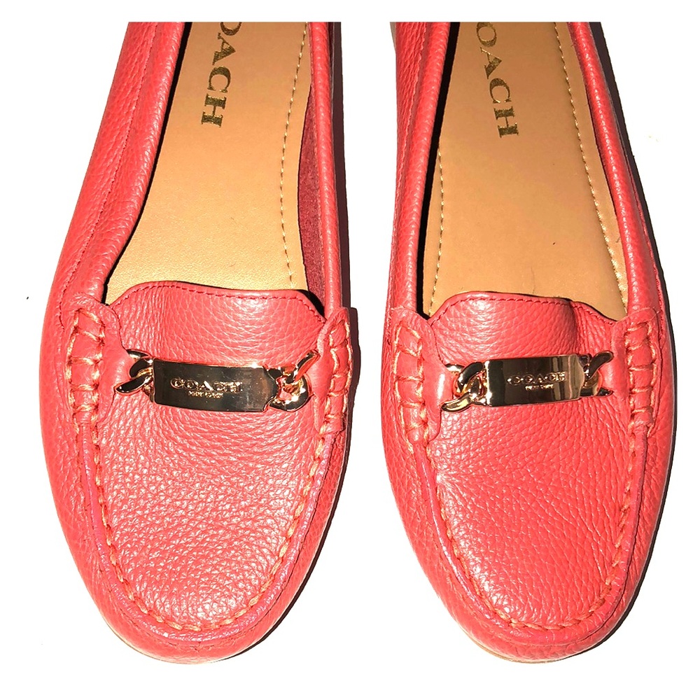 Authentic Coach leather loafers